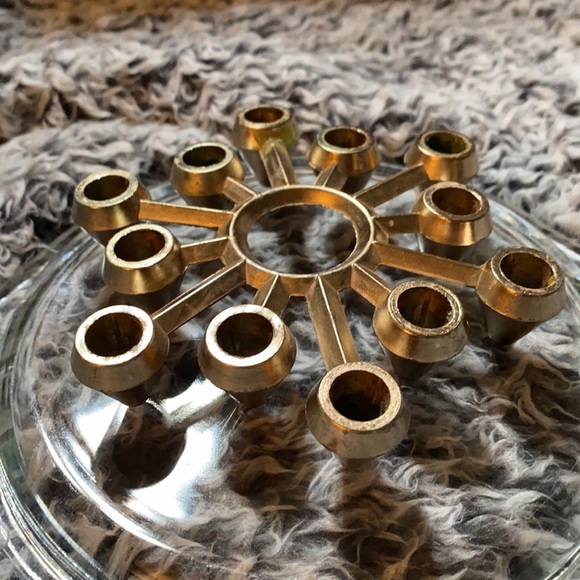 Mid century star burst hot pan or coffee mug trivet - Picture 3 of 5